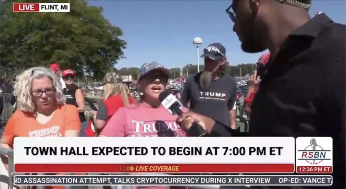 Trump supporter claims schools have litter boxes in bathrooms